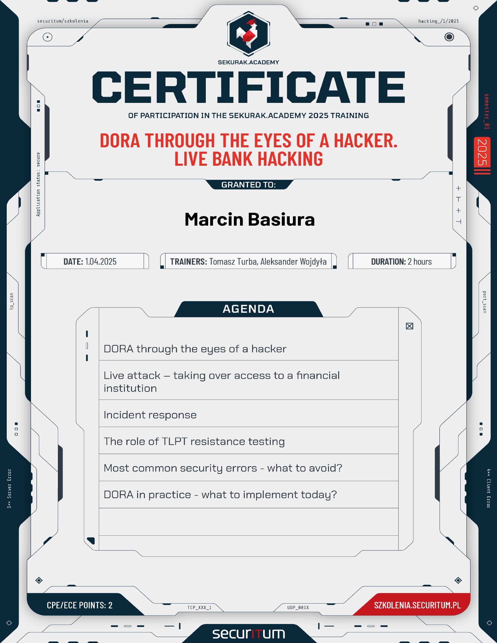 DORA through the eyes of a hacker. Live bank hacking