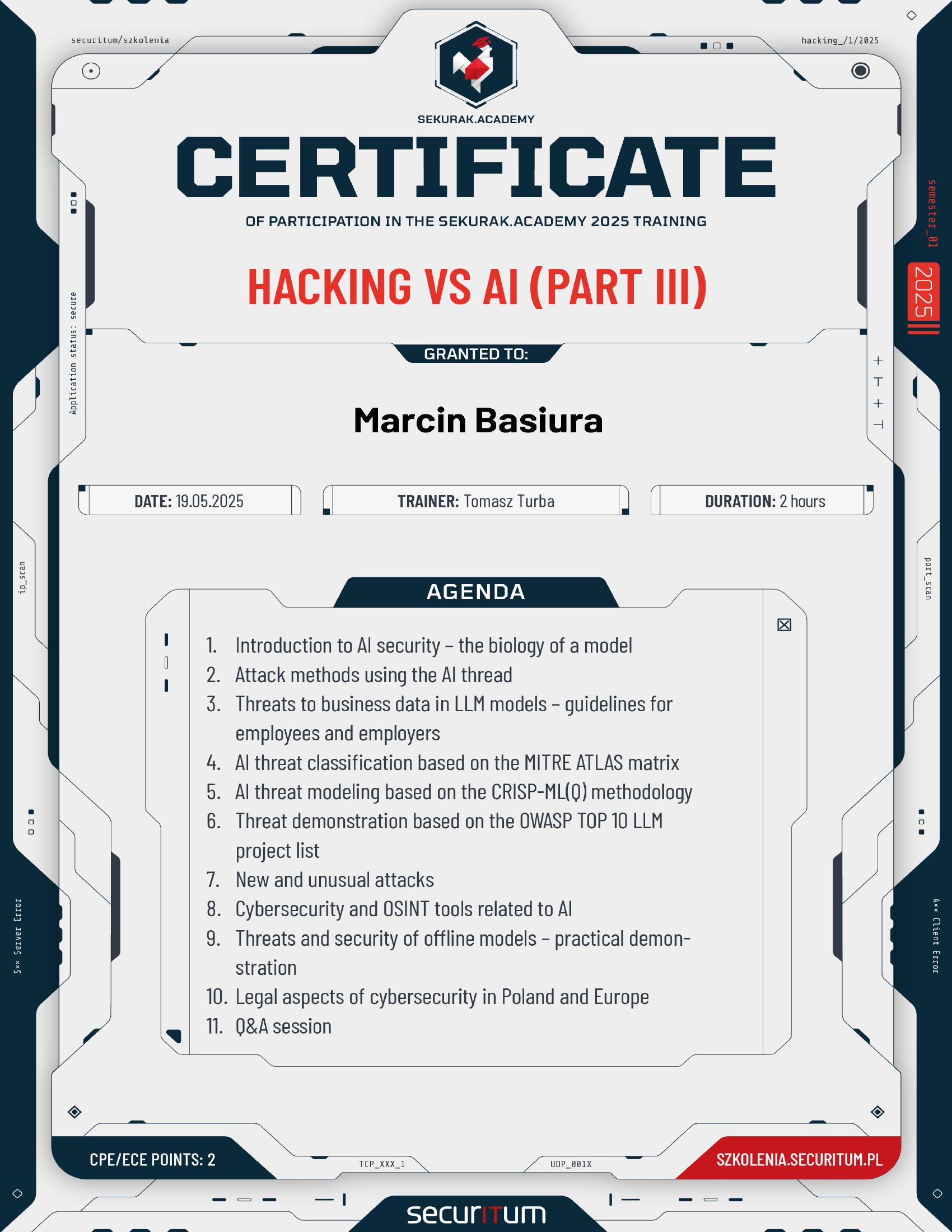 Hacking VS AI (Part III)