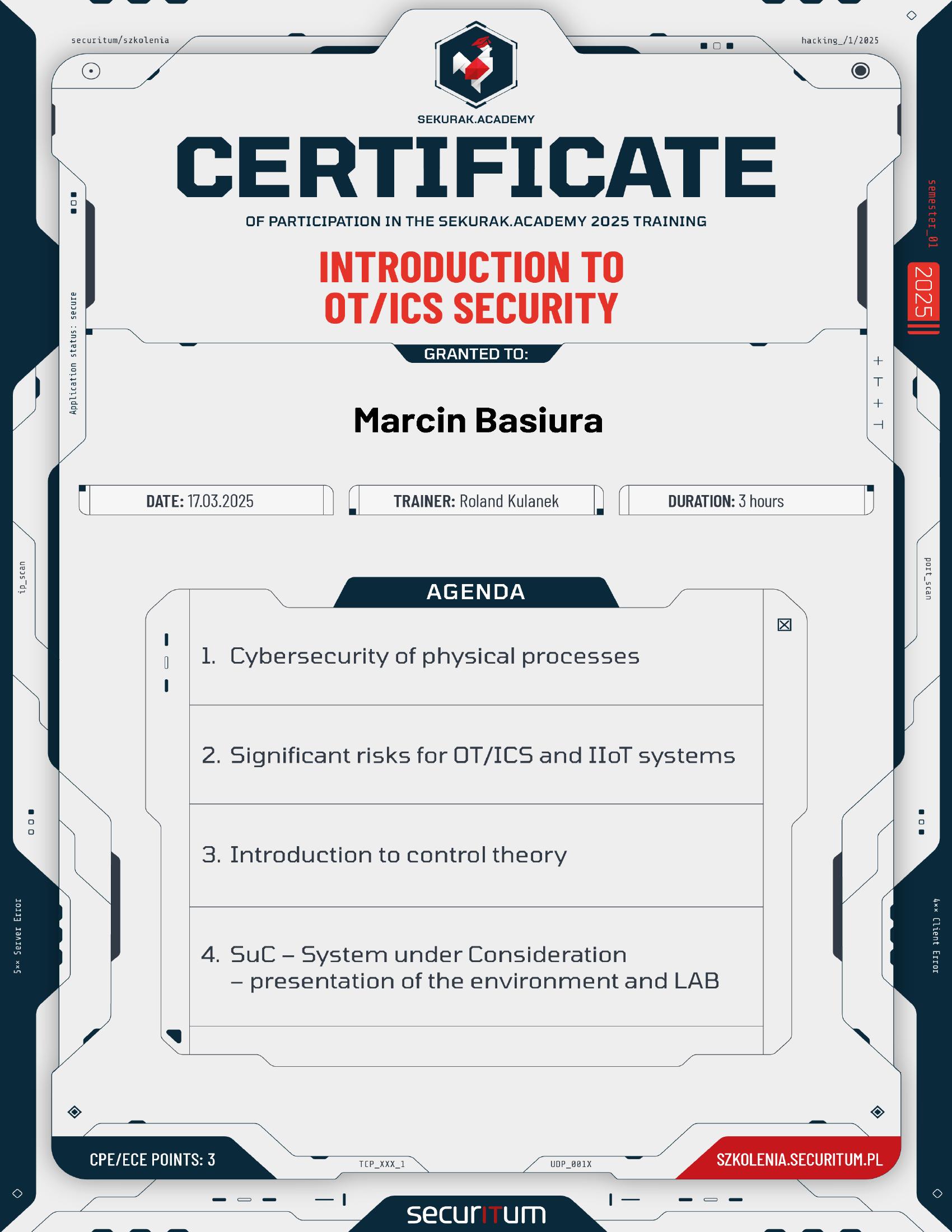 Introduction to OT/ICS Security
