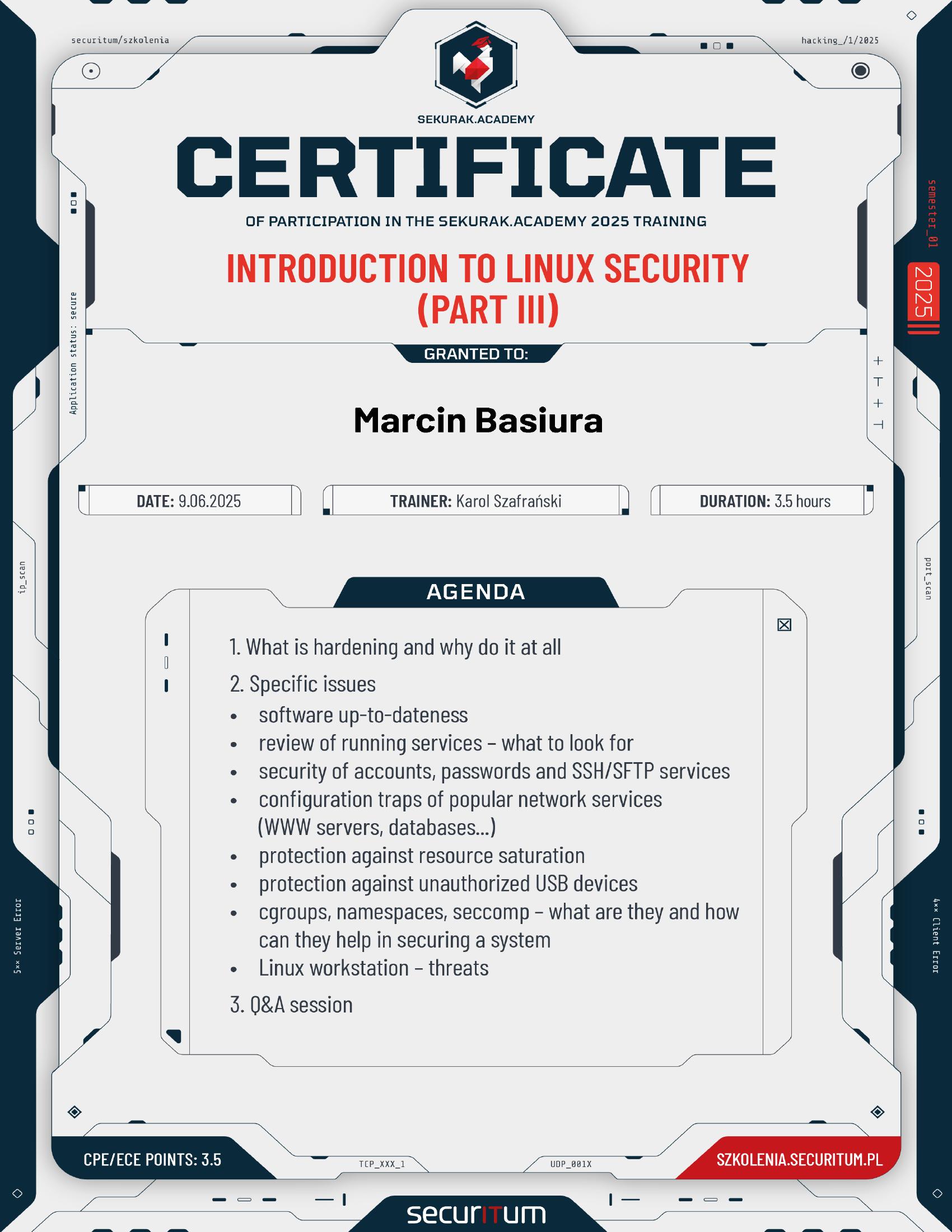 Introduction to Linux security (part III)