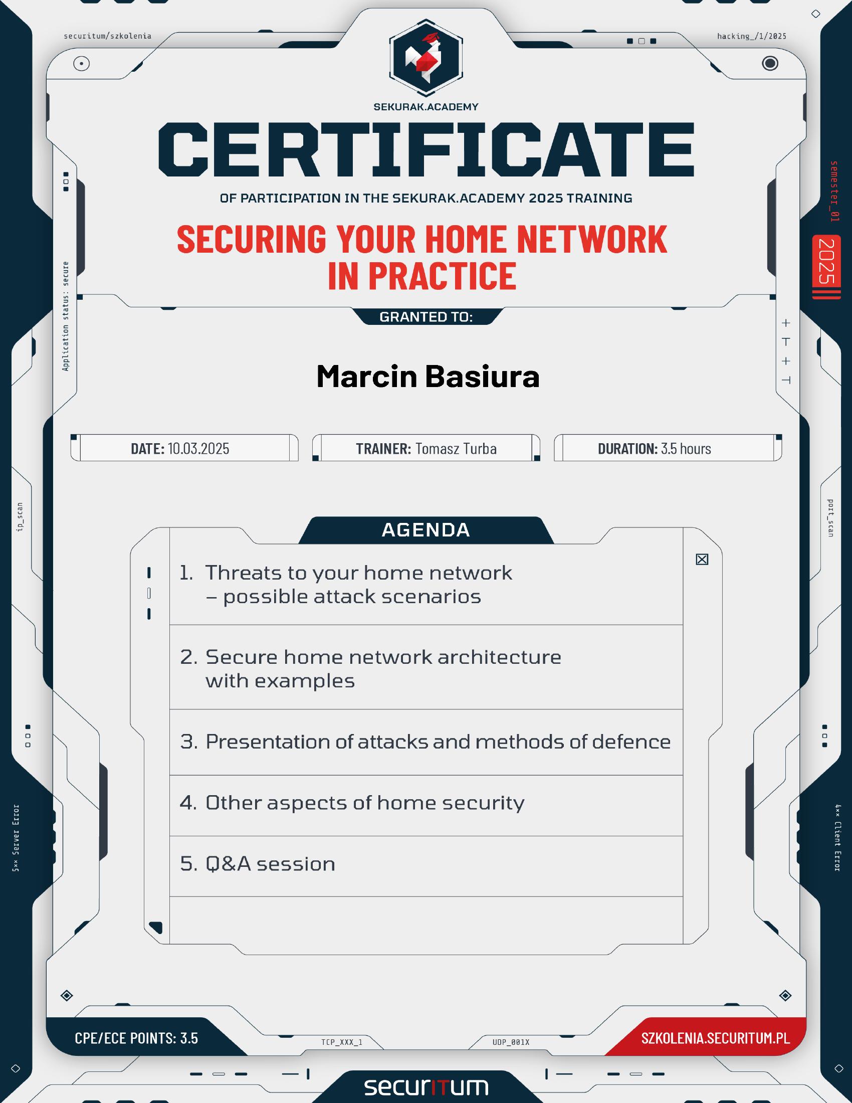 Securing your home network in practice