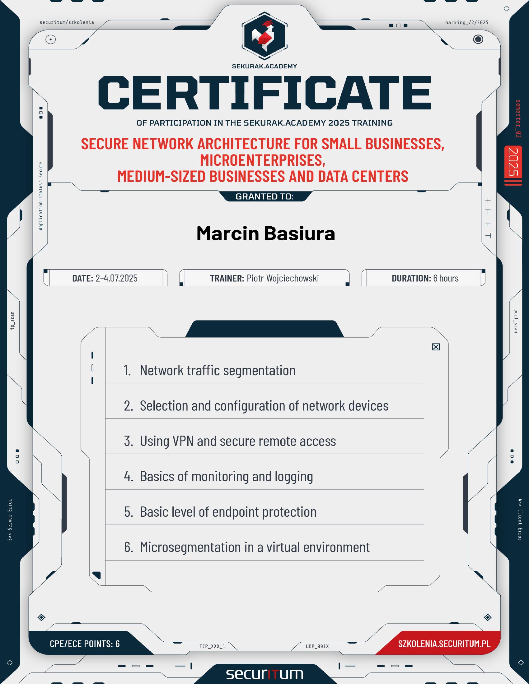 Secure Network Architecture for businesses